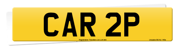 Registration number CAR 2P